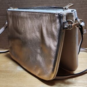 Miss Selfridge Metallic Silver Crossbody Bag